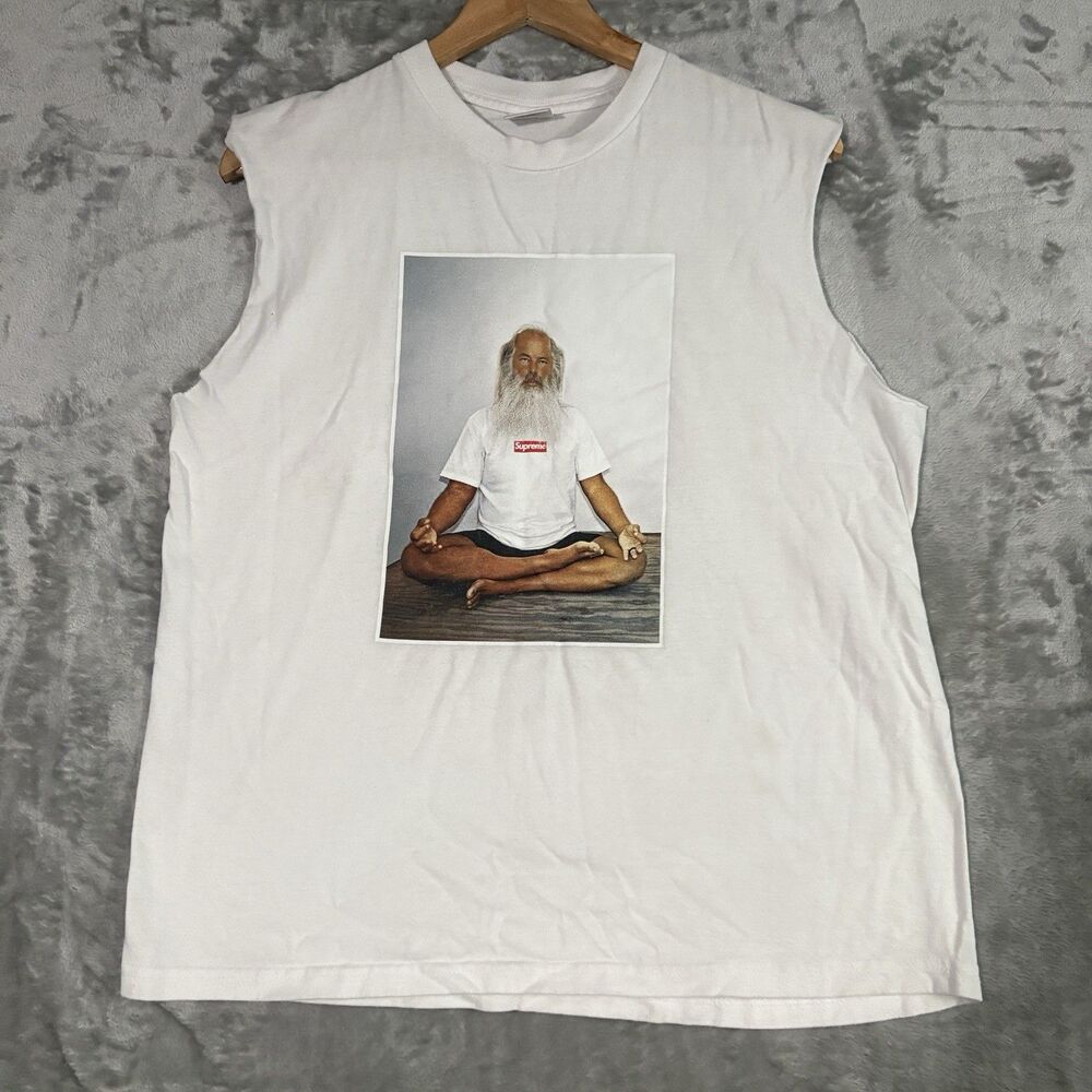 Supreme Rick Rubin Photo Tee White M Brand ALTERED Sleeveless Streetwear